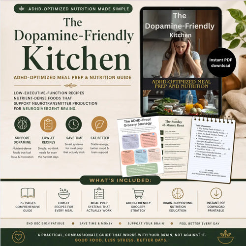 The Dopamine-Friendly Kitchen — ADHD nutrition guide interior page