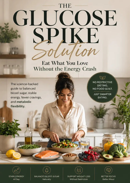 The Glucose Spike Solution — blood sugar and energy PDF guide cover